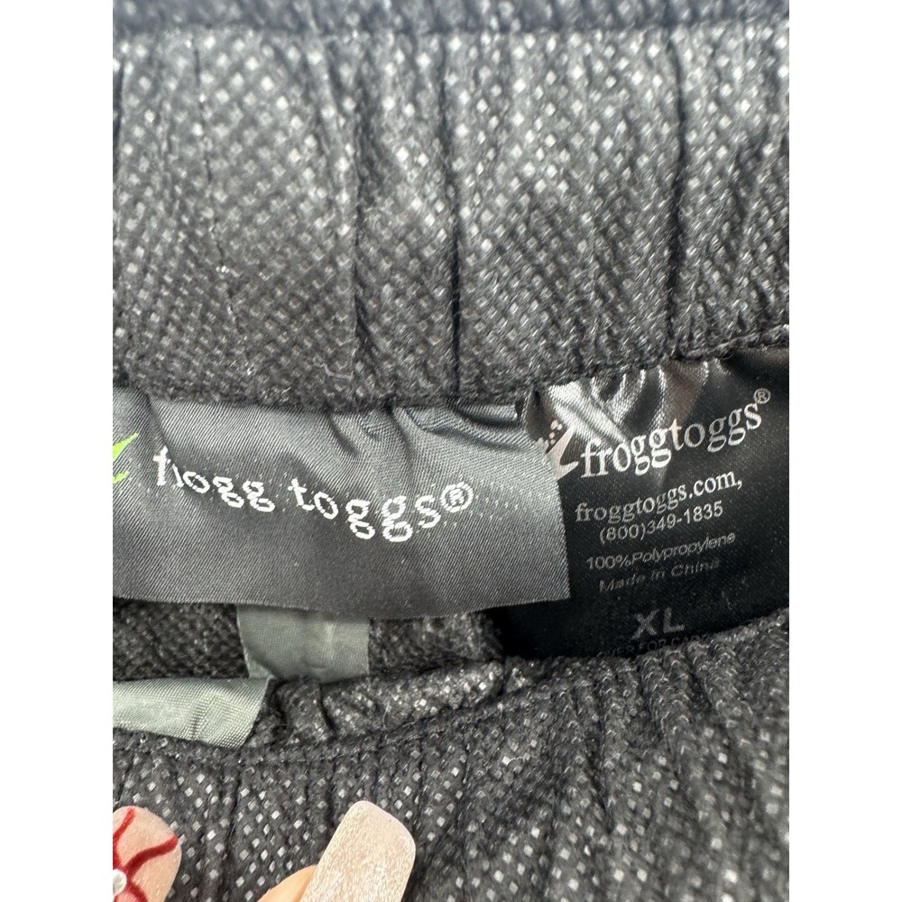 Frogg Toggs Black Pants XL Waterproof Outdoor Hiking Camp Fish Gorpcore Trails - Picture 5 of 11